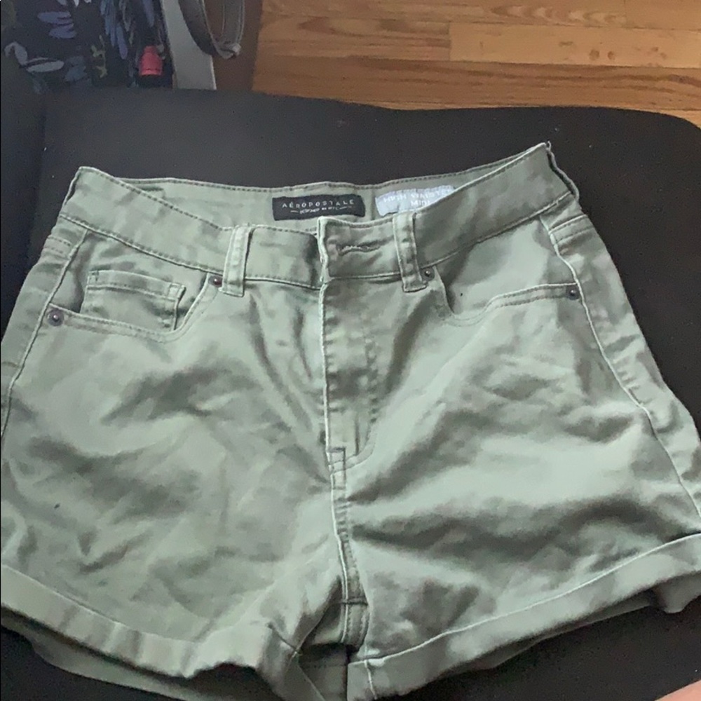 Army green shorts